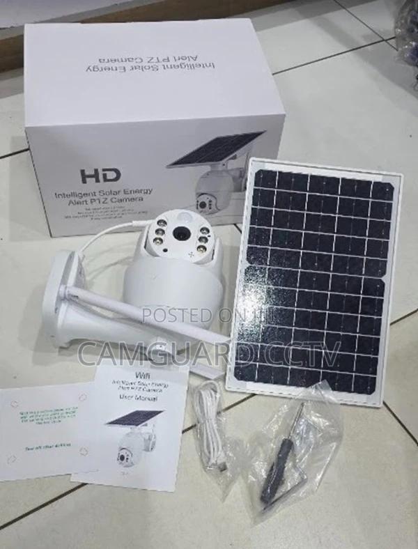 6mp Ubox PTZ Wireless Wifi Ubox Outdoor Solar Camera Full Color