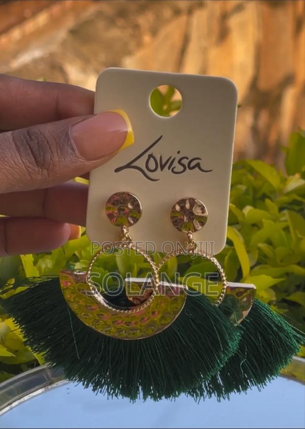 Lovisa Gold and Green Earrings - main view