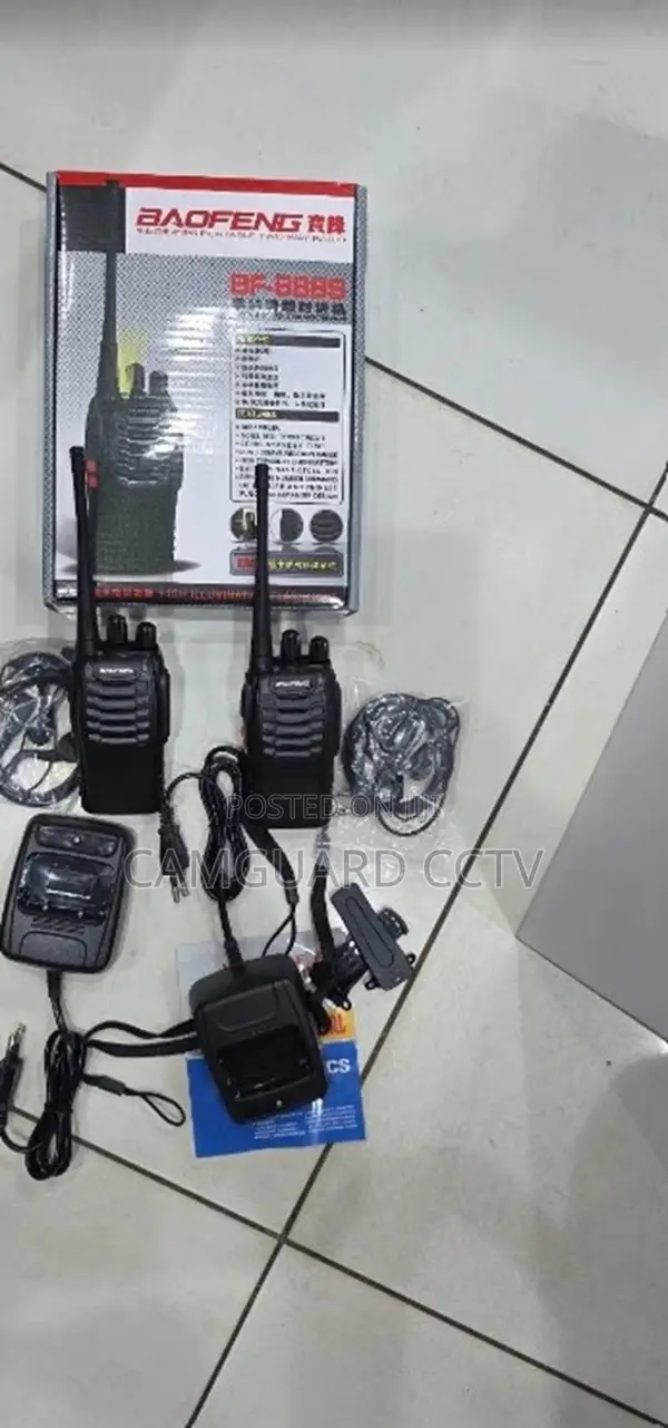 1 Pair Baofeng Bf-888s Walkie Talkie Radio Calls