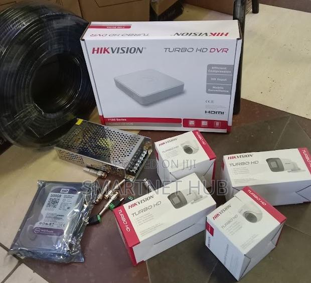Set of 4 Hikvision CCTV Cameras Full Package Kit Hikvision