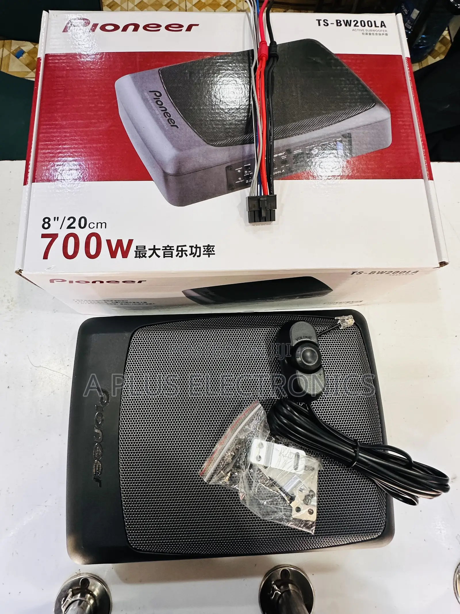 Pioneer Bw200 Underseat(700w) Slim Active Subwoofer for Cars