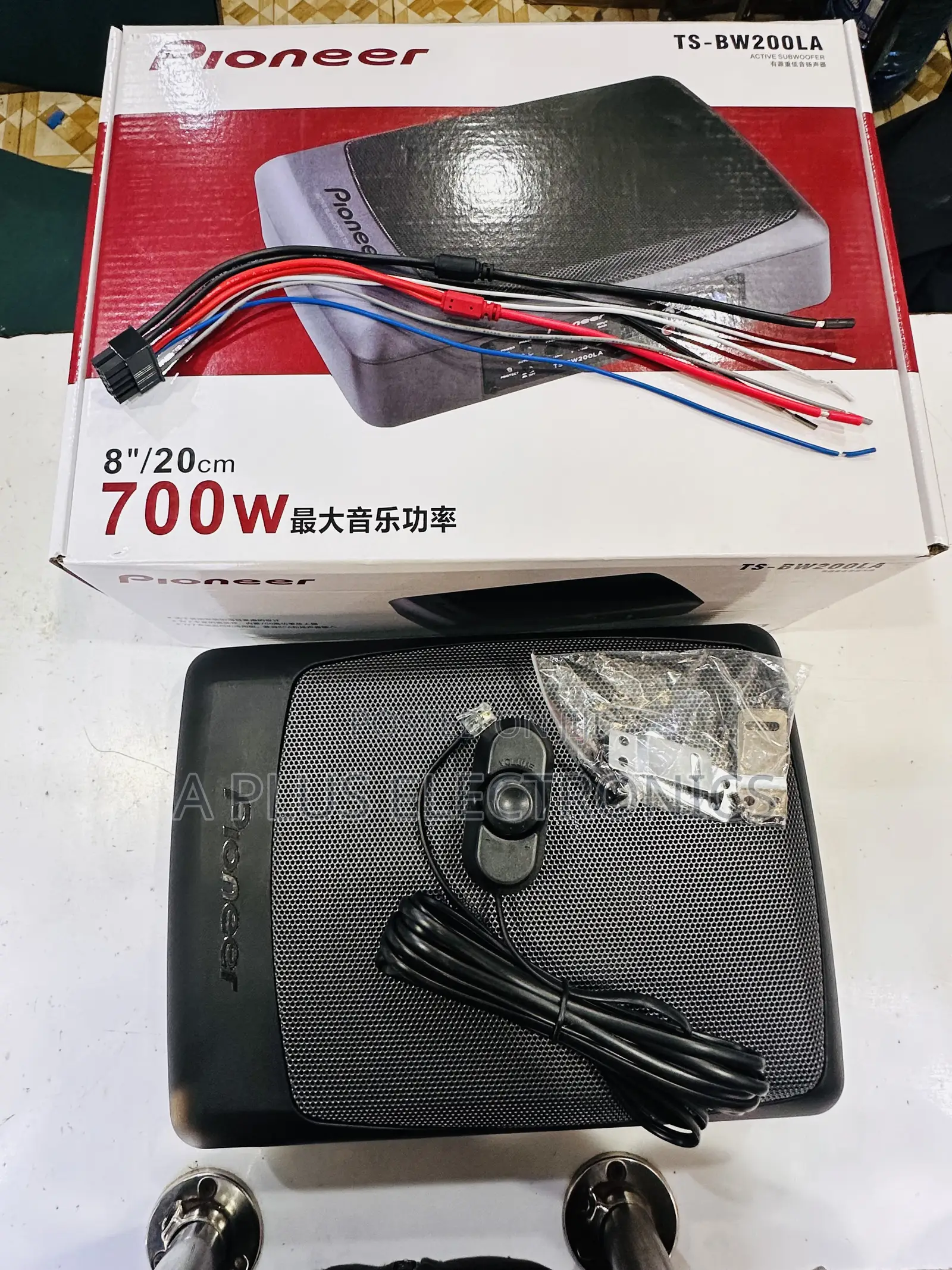 Pioneer Bw200 Underseat(700w) Space-Saving Car Subwoofer