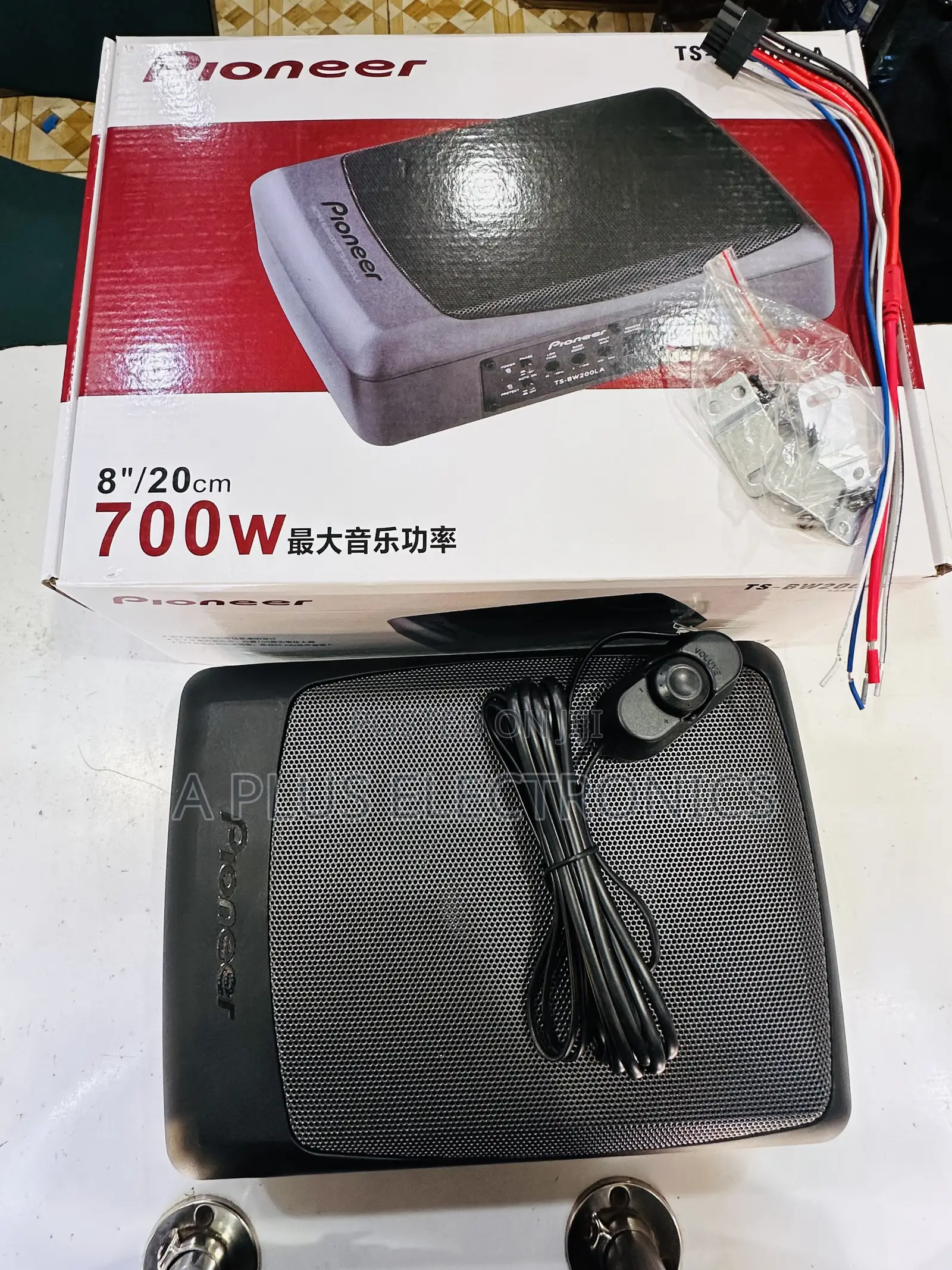 Pioneer Bw200 Underseat(700w) Powerful Slim Car Subwoofer