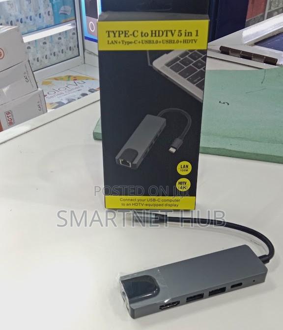 Usb- C Laptop Hub Hdmi Output,Lan Port Usb Expansion
