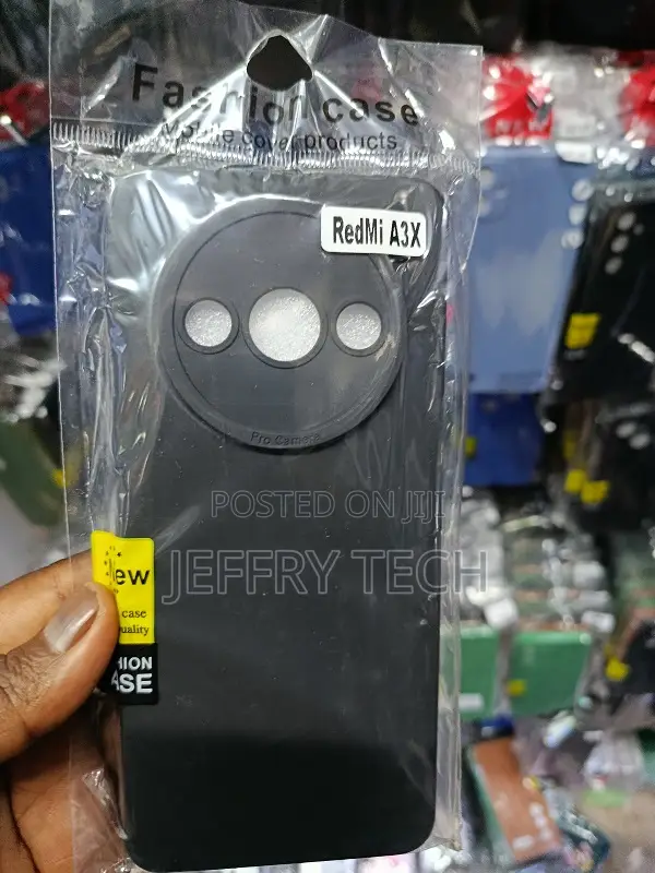 Black Soft Silicone Case for the Xiaomi Redmi A3 and Redmi A3x