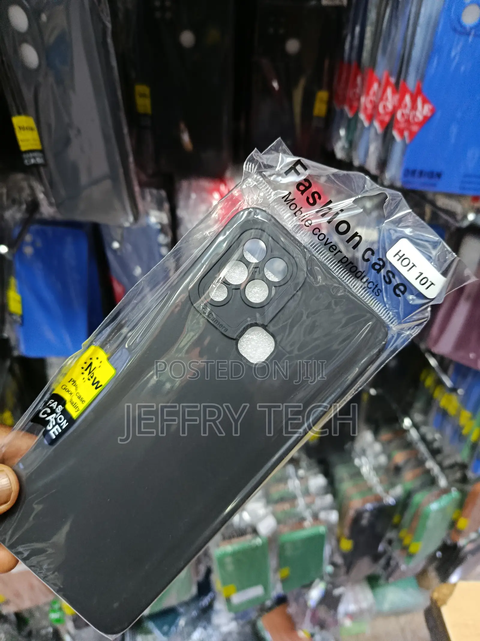 Soft Tpu Silicone Back Cover Case for the Infinix Hot 10t Smartphone.