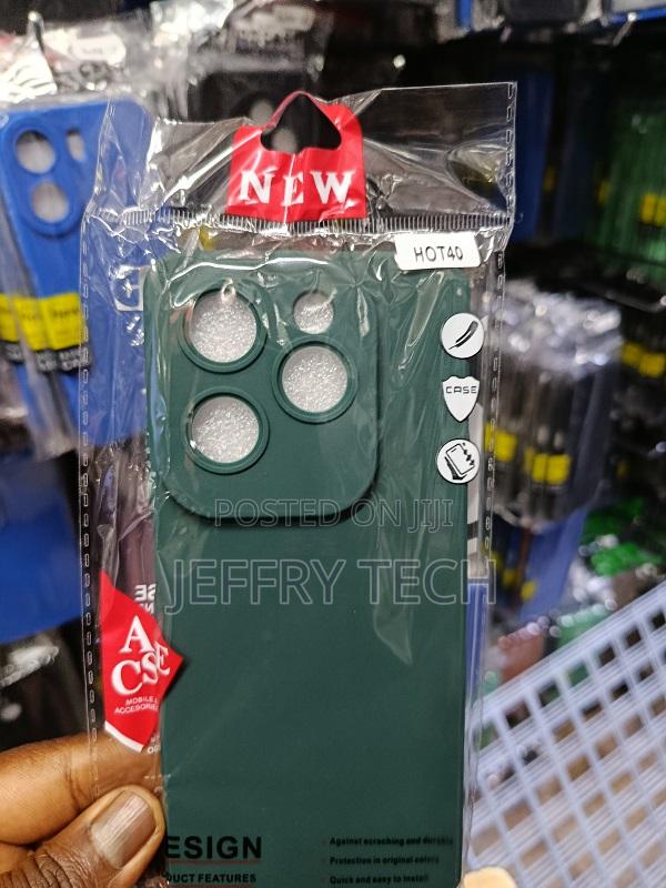 Green Mobile Phone Case Designed for the Infinix Hot 40