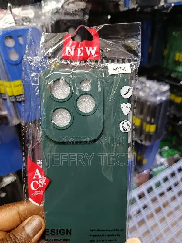 Green Mobile Phone Case Designed for the Infinix Hot 40