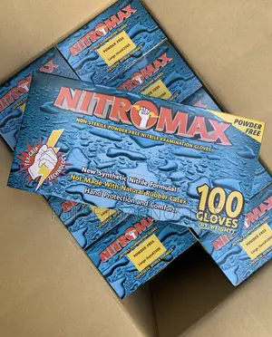 Blue Nitrile Powder-Free Gloves