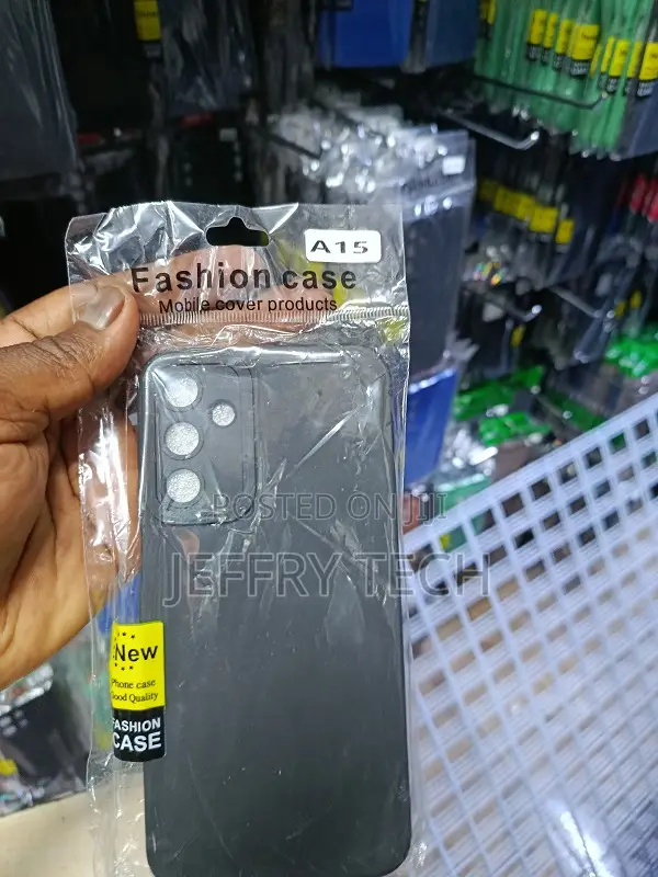 Silicone Back Cover Case for the Samsung Galaxy A15 Smartphone.
