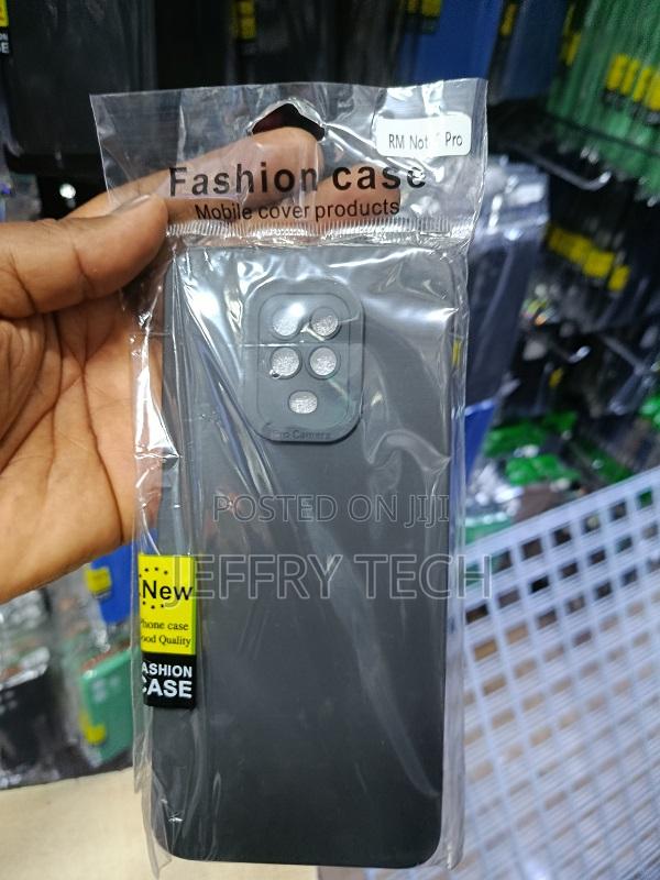 Black Silicone Phone Case Designed for the Xiaomi Redmi Note 11 Pro.