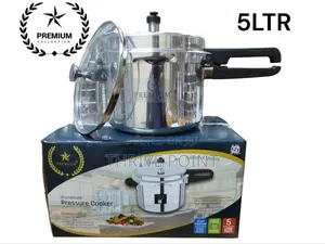 5ltr Aluminium Pressure Cooker With Glass Lid