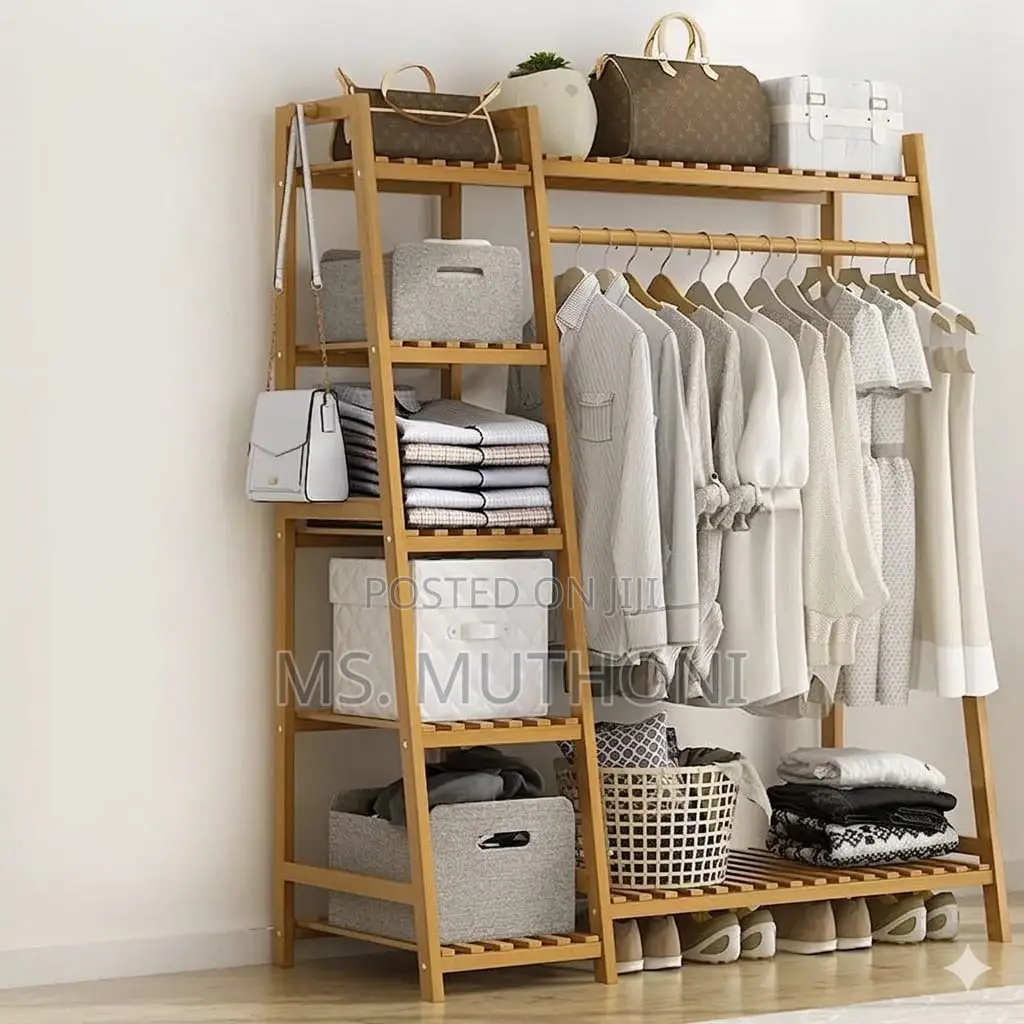 Diy Bamboo Freestanding Garment Rack
