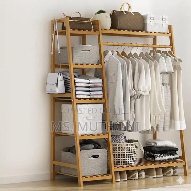 Diy Bamboo Freestanding Garment Rack
