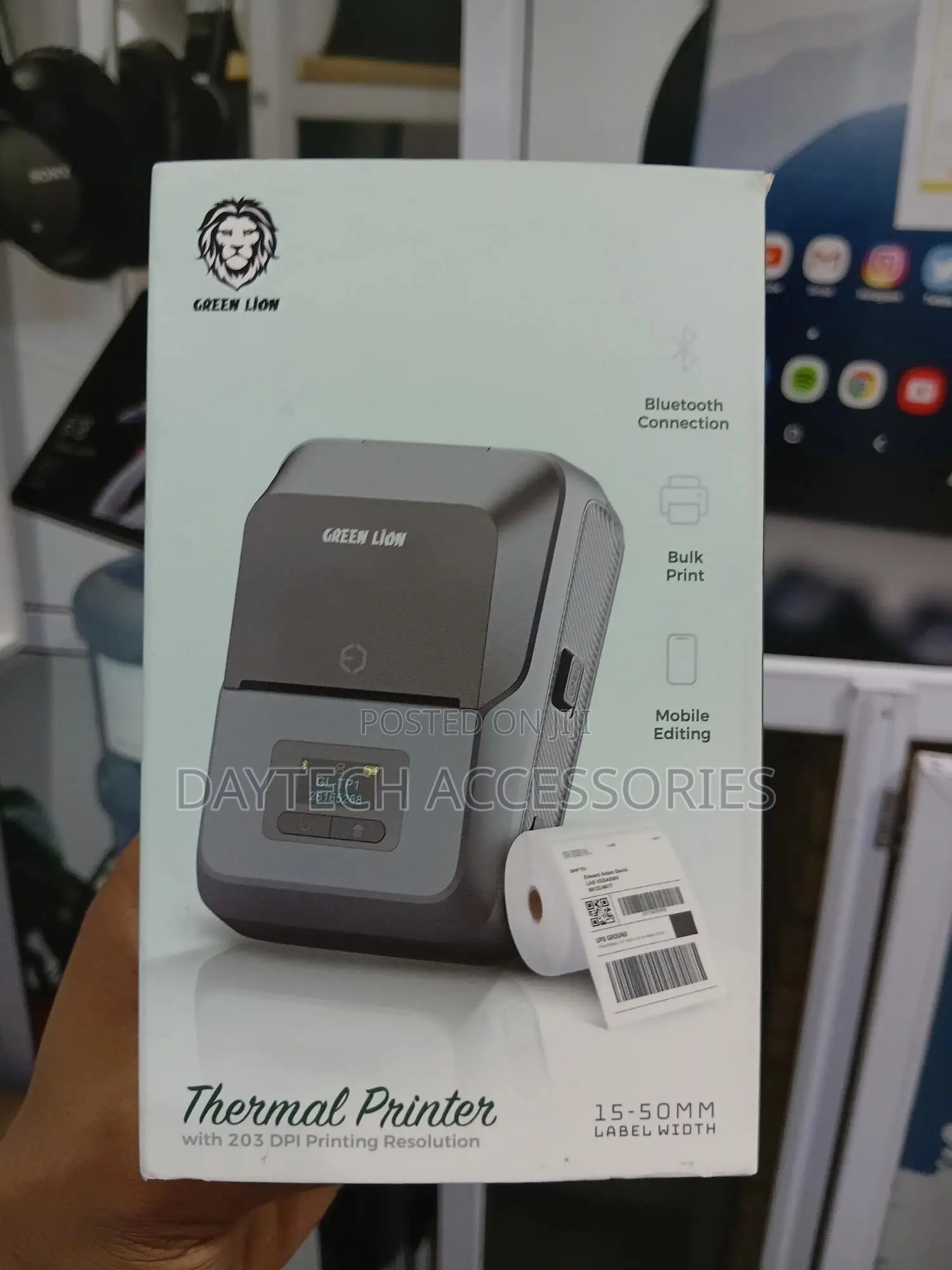 The Green Lion Portable Thermal Printer (Model Gl-Tp1)