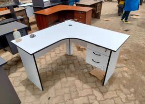 Corner Lshape Office Desk White - thumbnail 2