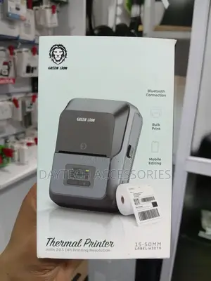 Green Lion Bluetooth Thermal Printer 15-50mm Label Width Grey