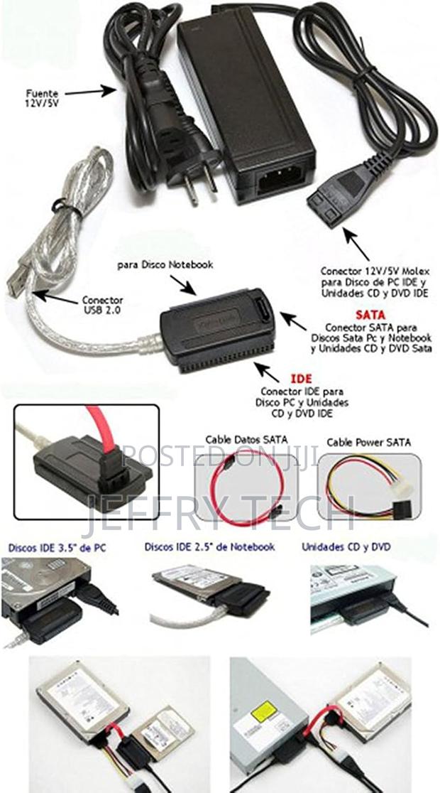 Ide Sata Adapter 2.5 Inch 3.5 Inch Usb Cable for Hard Drives Cd DVD Ss - thumbnail 3