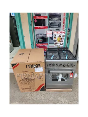 Mika Standing Cooker 3g+1e 58cm Oven Rotisserie Mst58u31e4dg, New