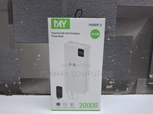 Melody Polymer 20000mah Power Bank Pw009-2, 22.5w Safe Fast Charge