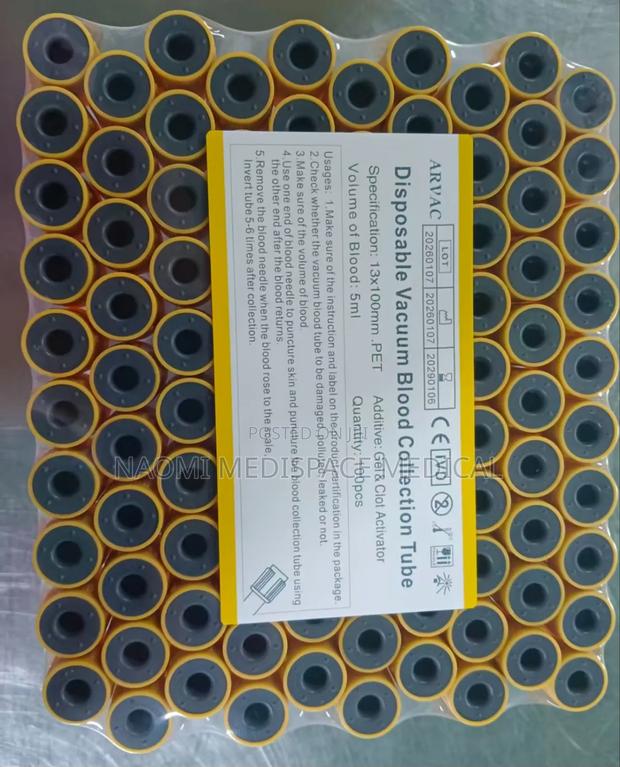 Yellow Top Vacutainer 4mls