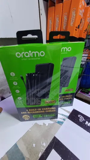 Oraimo Traveler Link 20 Power Bank – 20000mah Capacity