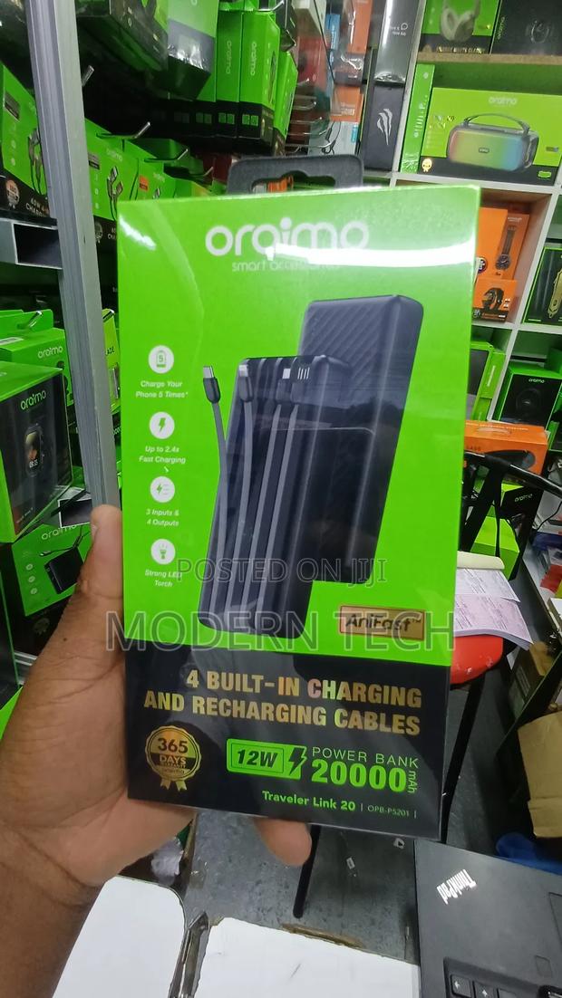 Oraimo 20000mah Power Bank (Traveler Link 20, 12w Fast Charge)