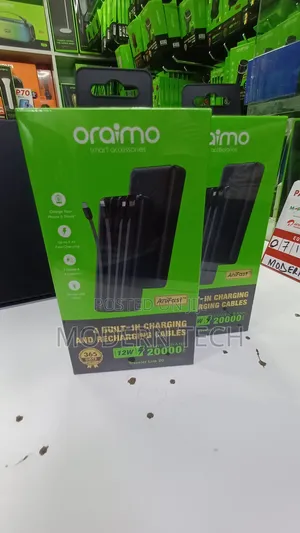 Oraimo 20000mah Power Bank – Traveler Link 20 All-in-One Charger