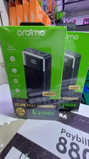 Oraimo Powernova Q21 – 22.5w 20000mah Fast Charge Power Bank