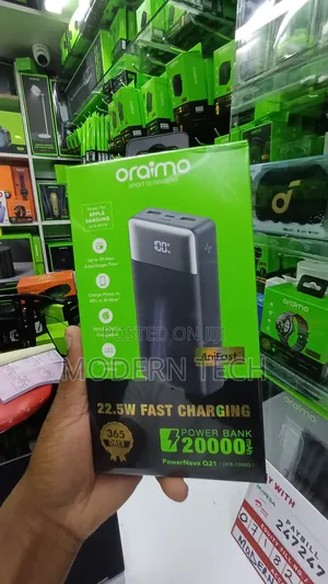 Oraimo Powernova Q21 20000mah Ultra-Fast 22.5w Power Bank