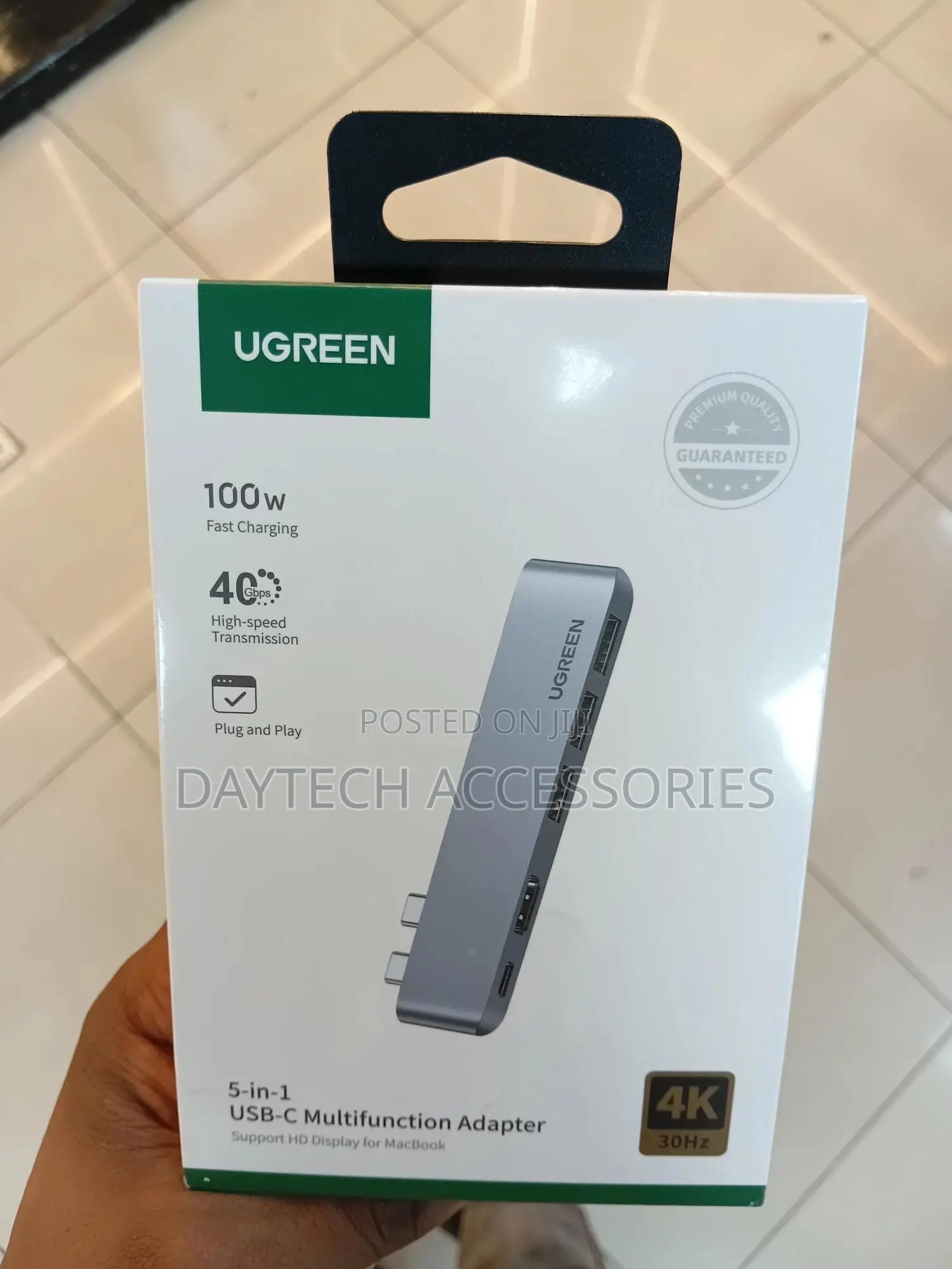 Ugreen 5-in-2 Usb-C Hub for Macbook Pro and Air (Space Gray)