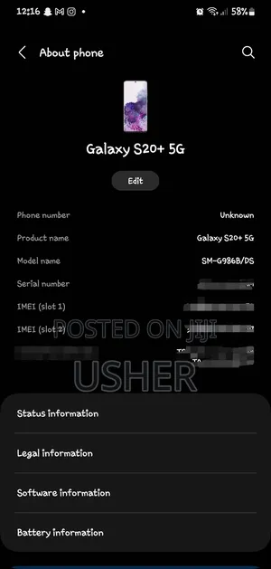Samsung Galaxy S20+ 5G 128 GB Black