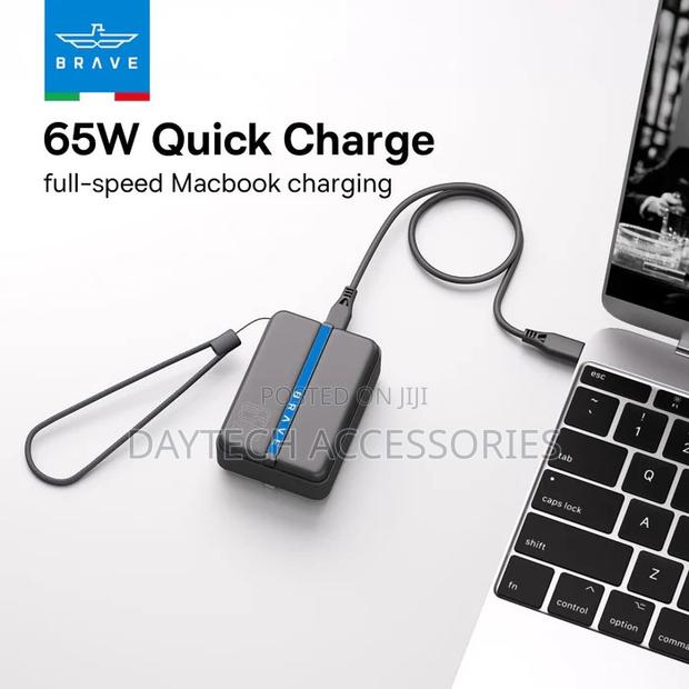 Brave Thunder Fast Charging 20000mah Power Bank With Type C Cable. - thumbnail 2