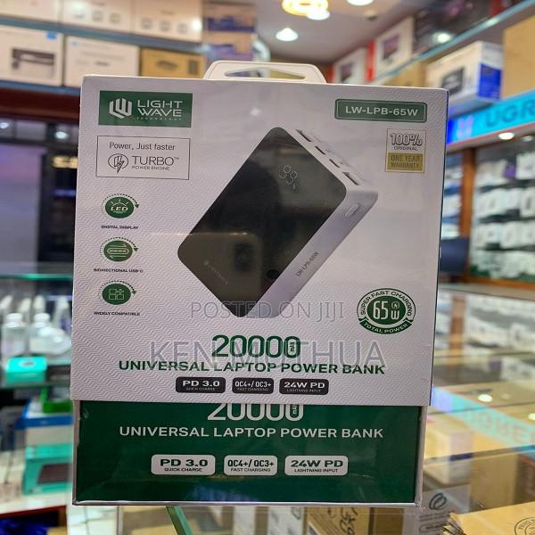 Lightwave 20000mah Laptop Power Bank (65w)