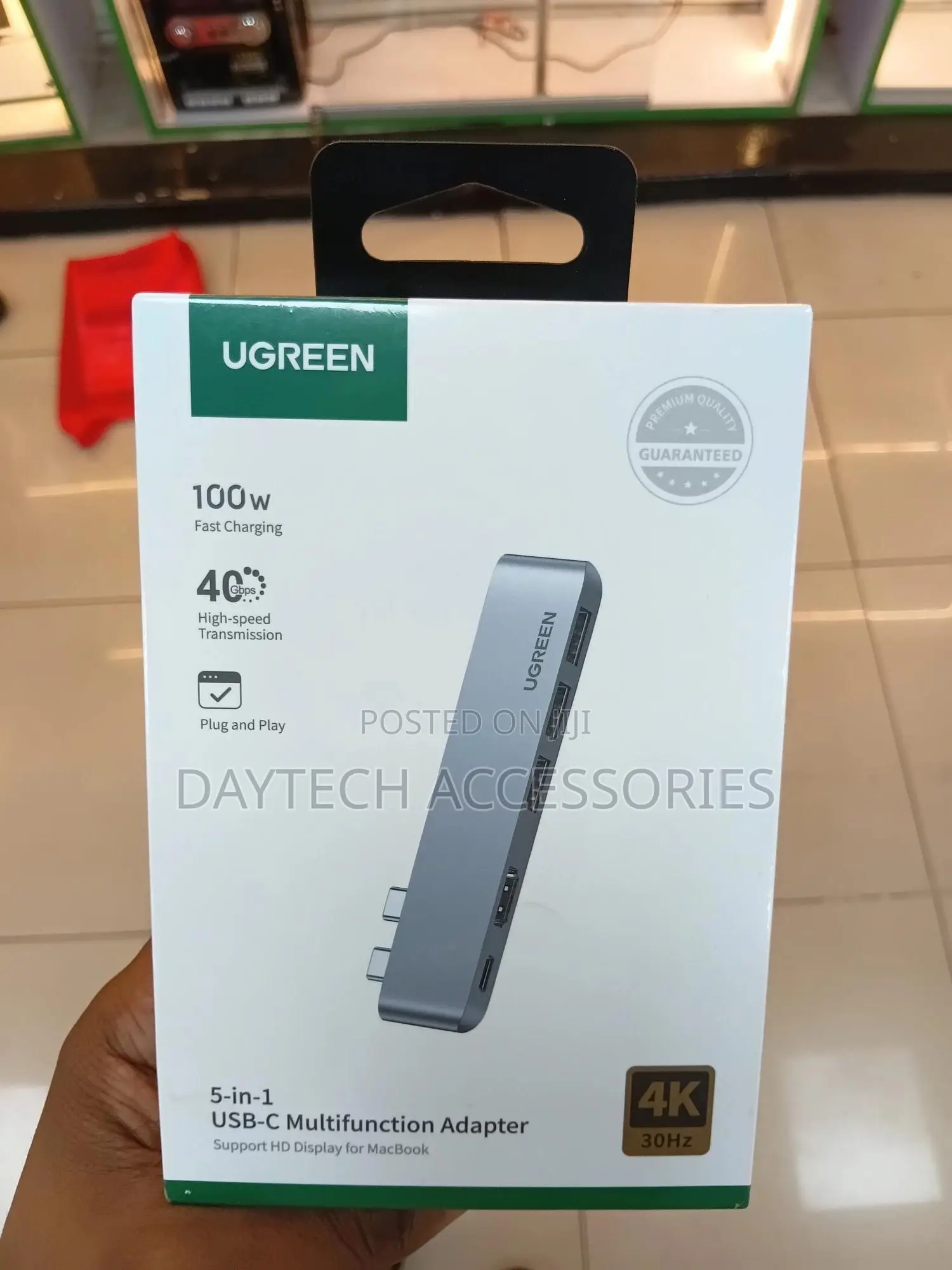 Ugreen 5-in-2 Usb-C Hub for Macbook Pro and Air (Space Gray)