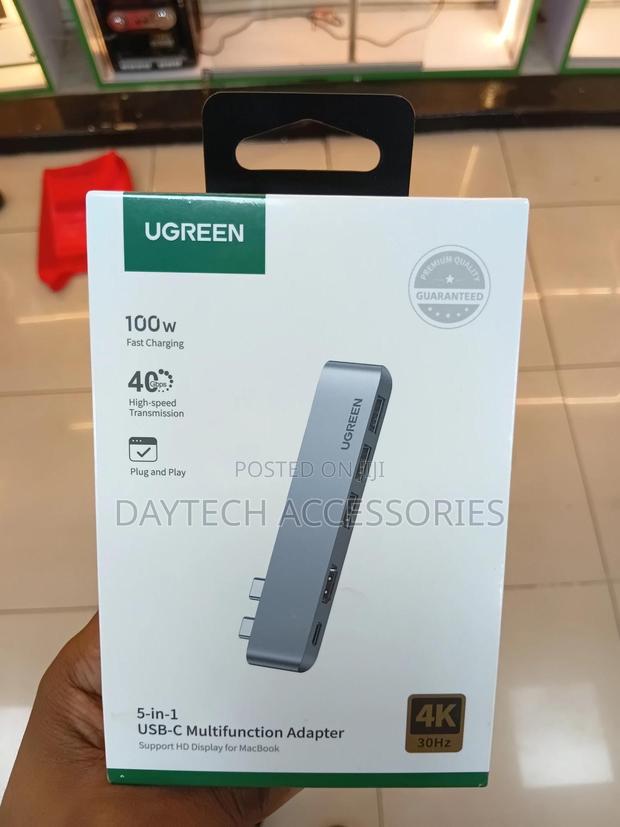 Ugreen 5-in-2 Usb-C Hub for Macbook Pro and Air (Space Gray) - thumbnail 2