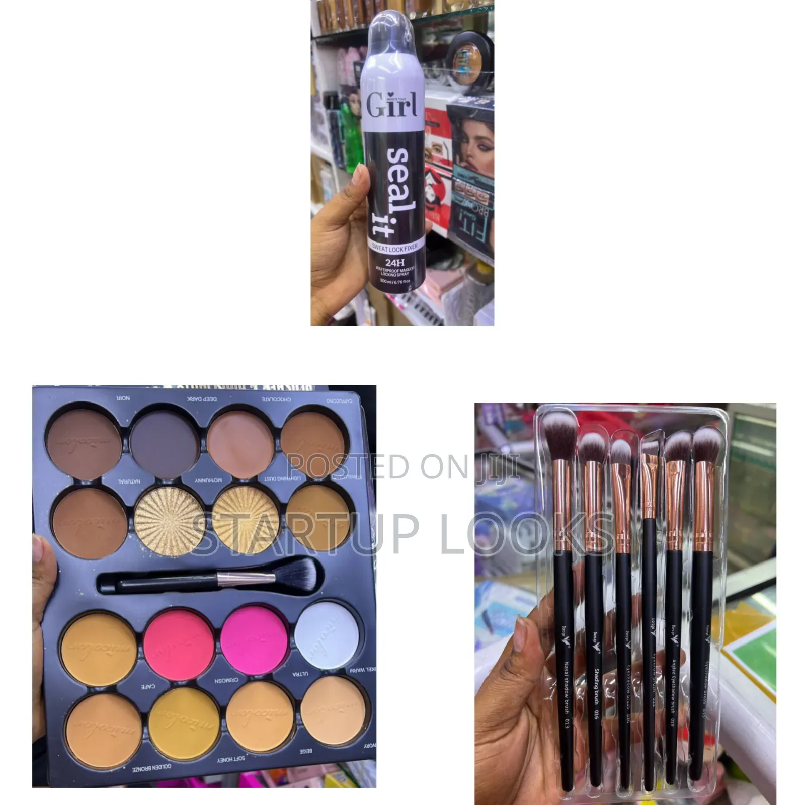 Makeup Brushesset,Girsealitsweat Locksettingspray,Micolorcontorpalette