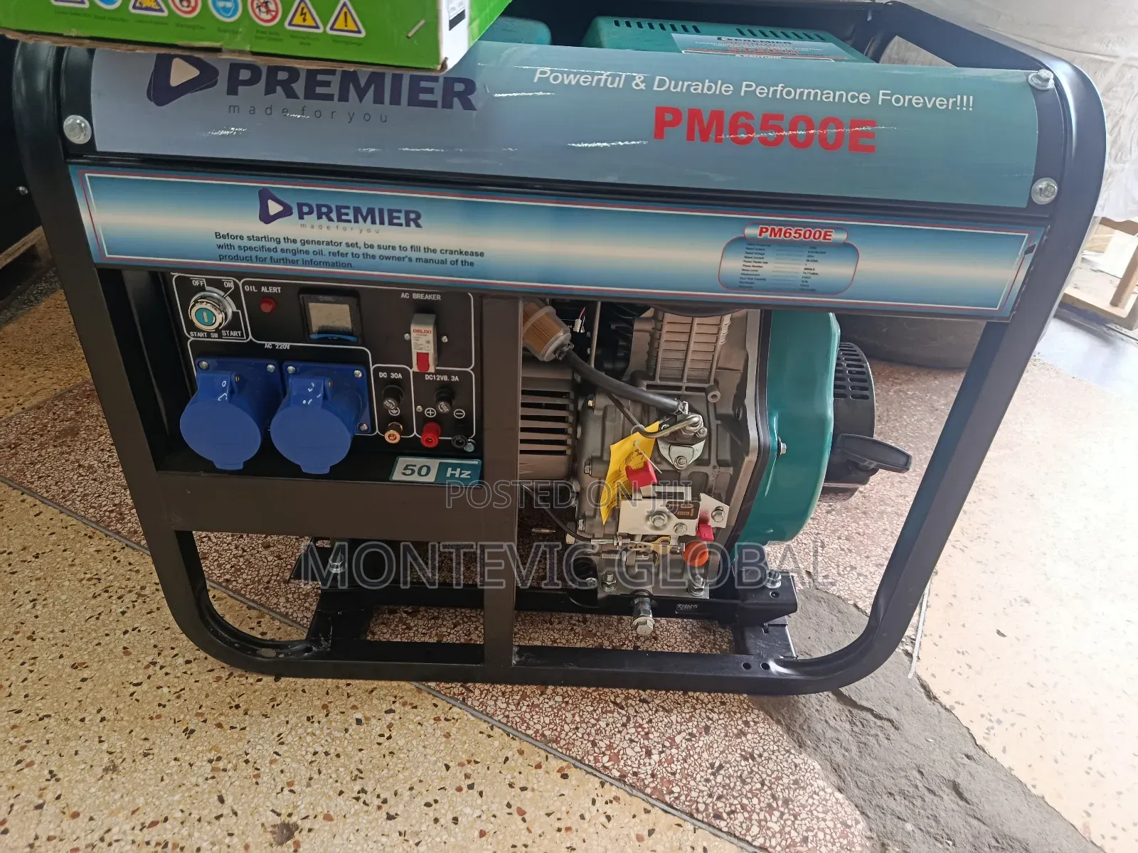 Premier Pm6500e /Premier 6.5kva Desel Generator