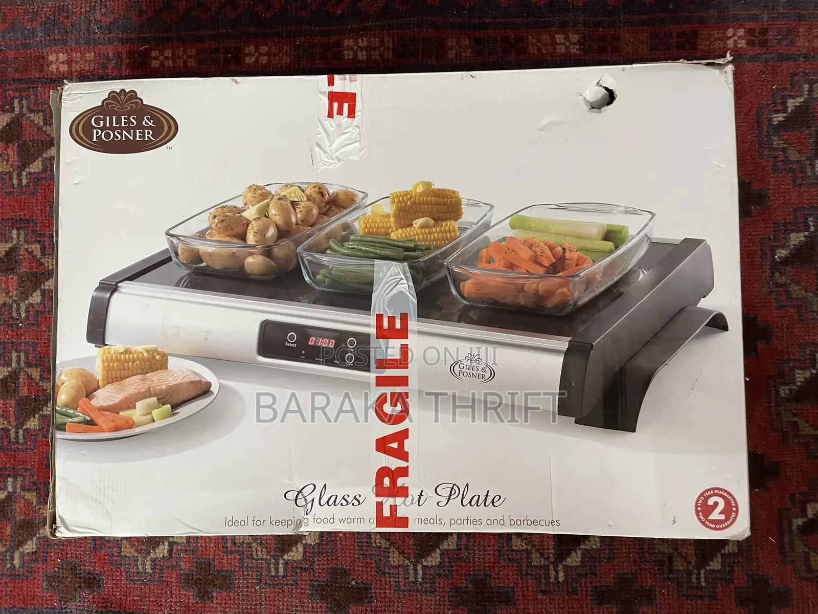 Giles Posner Glass Hot Plate