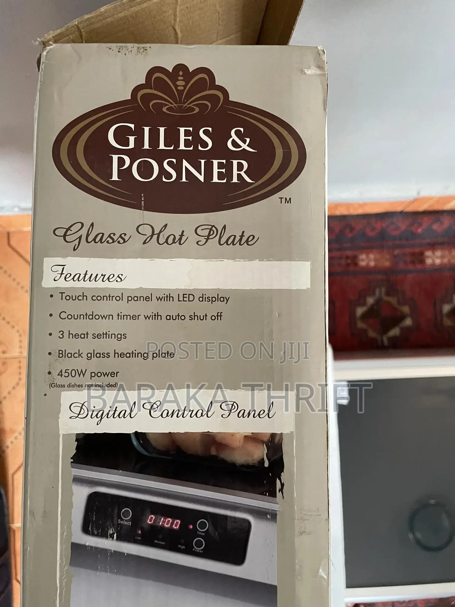 Giles Posner Glass Hot Plate