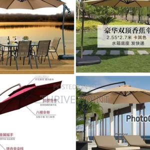 Heavy Base High Quality Canvas Outdoor Umbrella - thumbnail 2