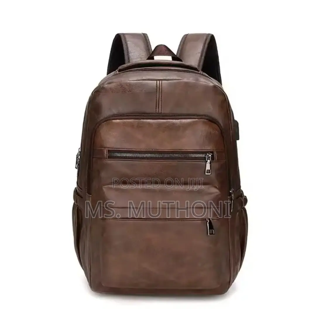 Pu Leather Large Capacity School / Laptop Backpack