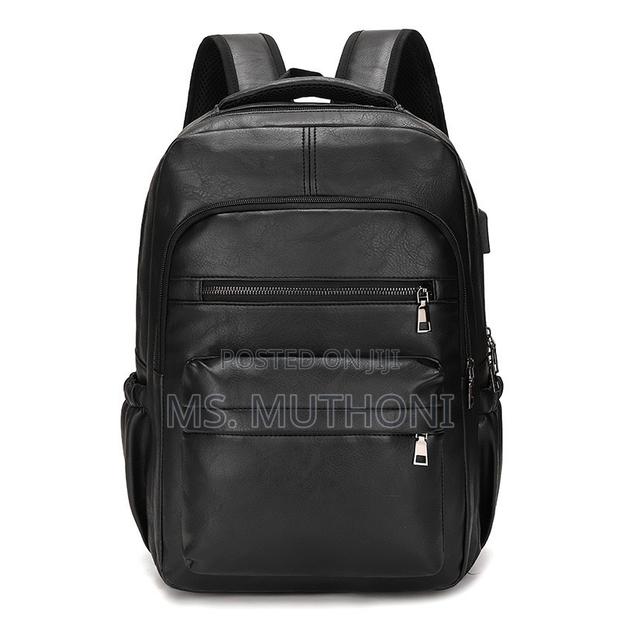 Pu Leather Large Capacity School / Laptop Backpack - thumbnail 4