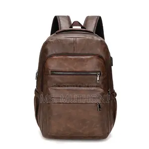 Pu Leather Large Capacity School / Laptop Backpack