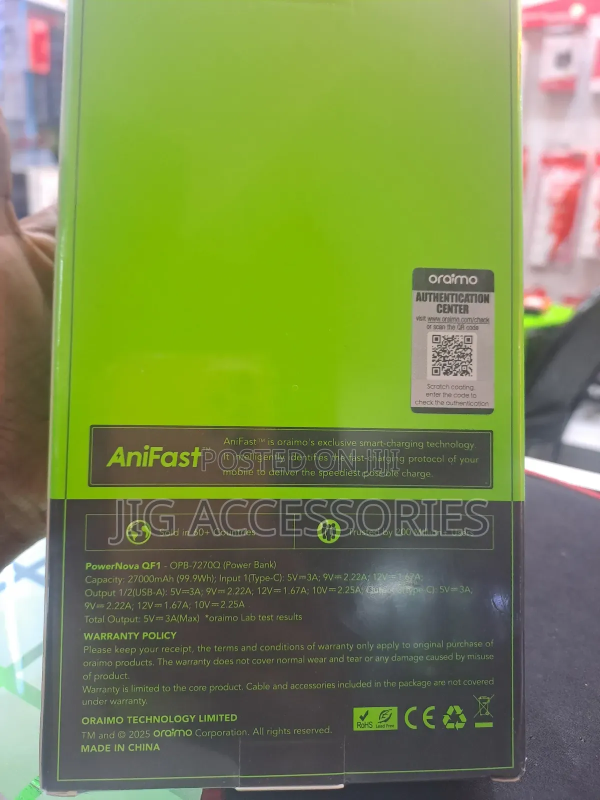 Oraimo 27000mah