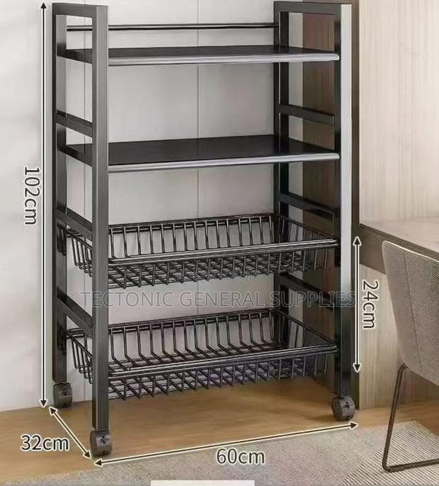 *Multi-Layer Metallic Kitchen Storage Rack - thumbnail 3