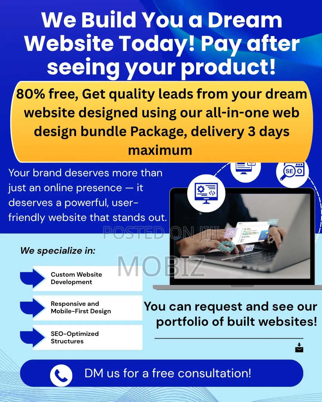 Get Quality Clients With Dream Website, Delivered in Less Than 3 Days