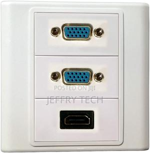 Vga + Vga + Hdmi Modules Multimedia Information Wall Plate Cover Wall - thumbnail 2