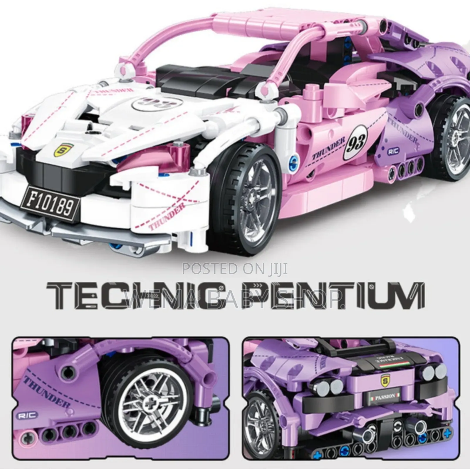 Sport Car Building Block Set Remote Control Smartphone App Control
