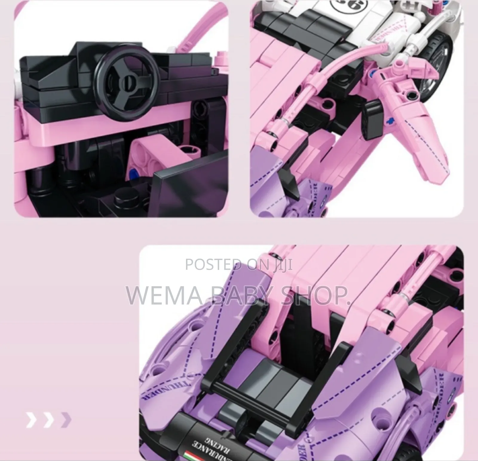 Sport Car Building Block Set Remote Control Smartphone App Control
